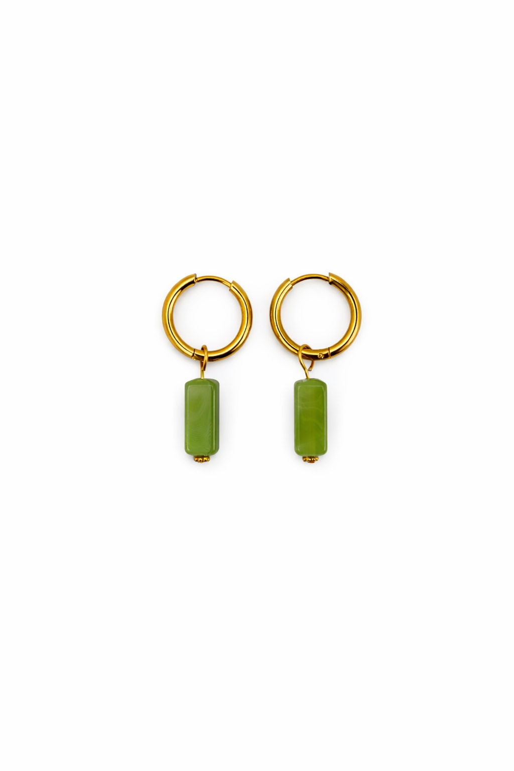 Oorbel Green Stone