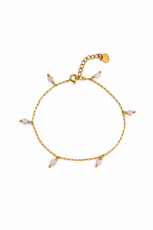 Enkelbandje Flora Pink