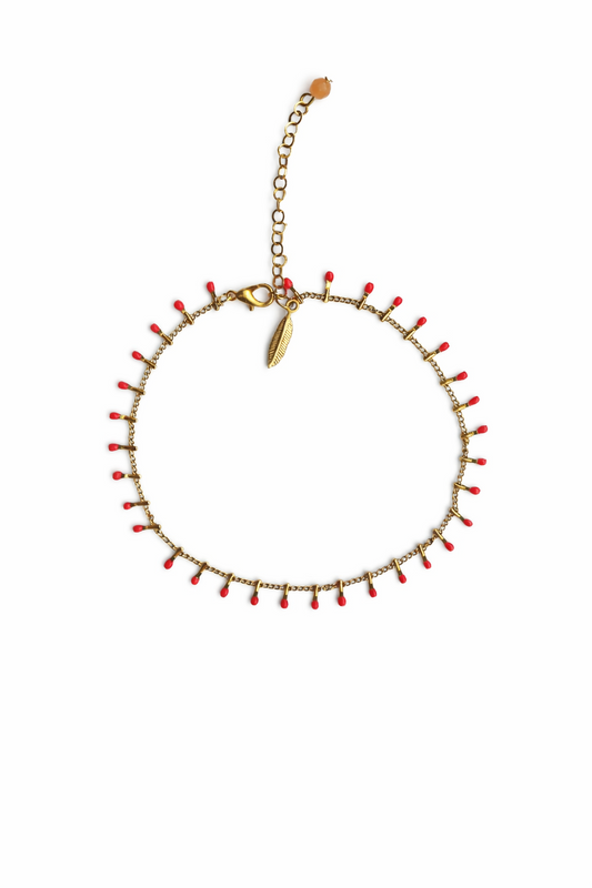 Enkelbandje Roselle Pink